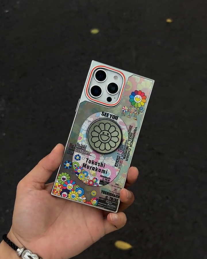 太陽花方形鐳射手機殼-ZUIHANG SHOP